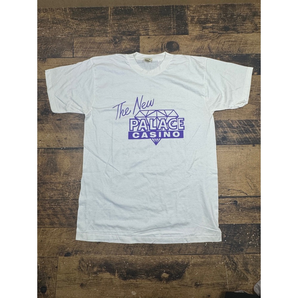 Vintage Screen Stars The New Palace Casino Biloxi MS T-Shirt White Large 90s‎